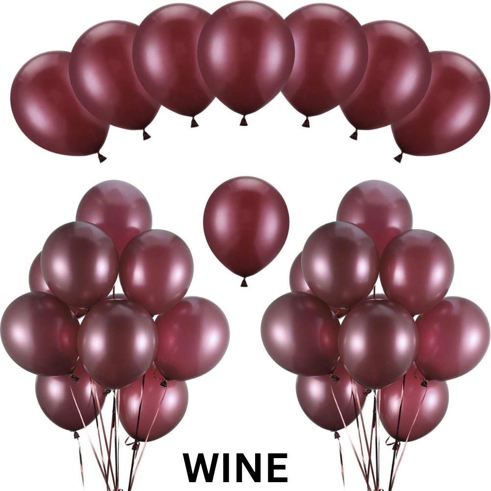 Arjoos | Retro Balloons for Birthday Decoration,9 inch Set of 25 pcs ( Multicolour )